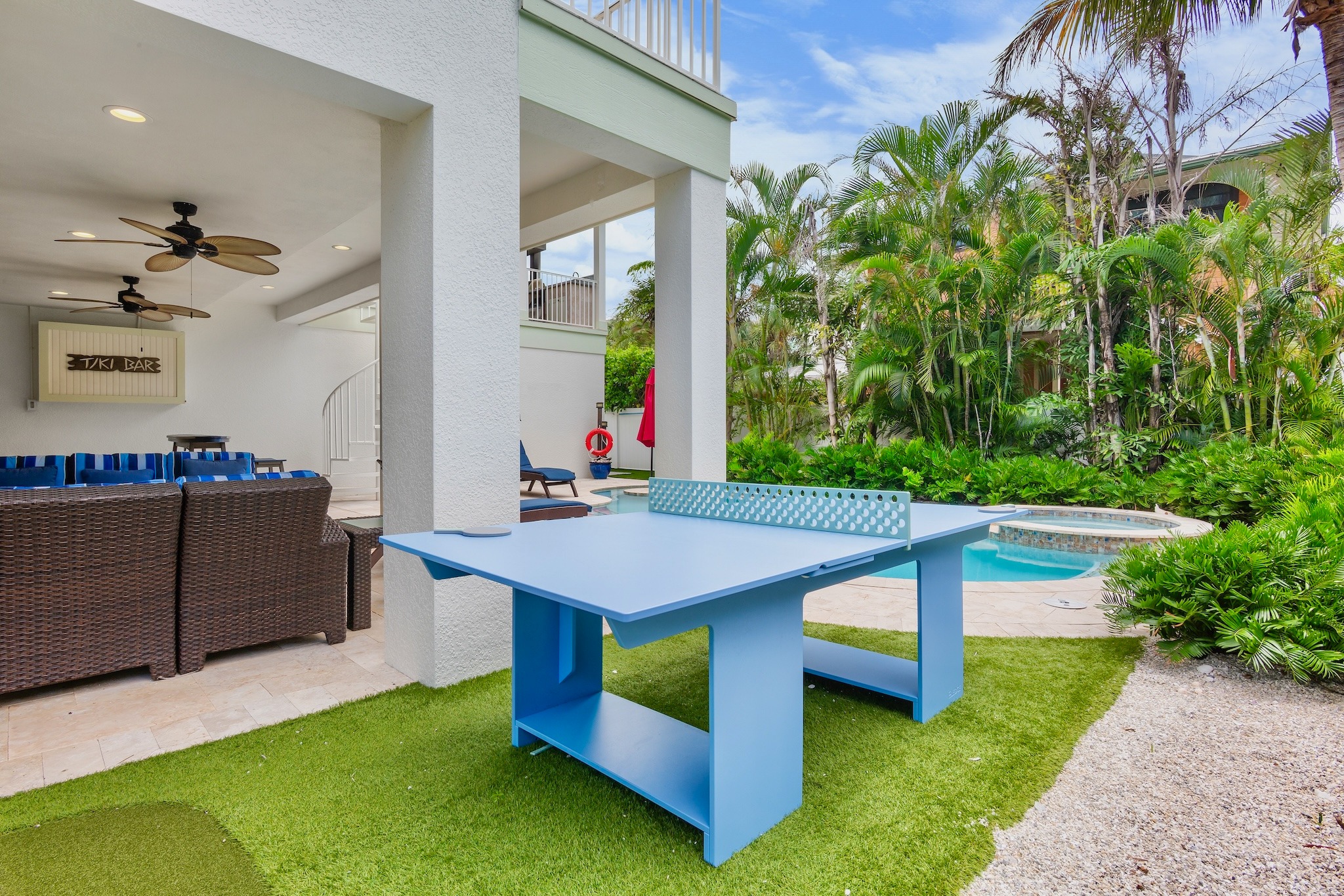 Outdoor ping pong at Salty Margarita