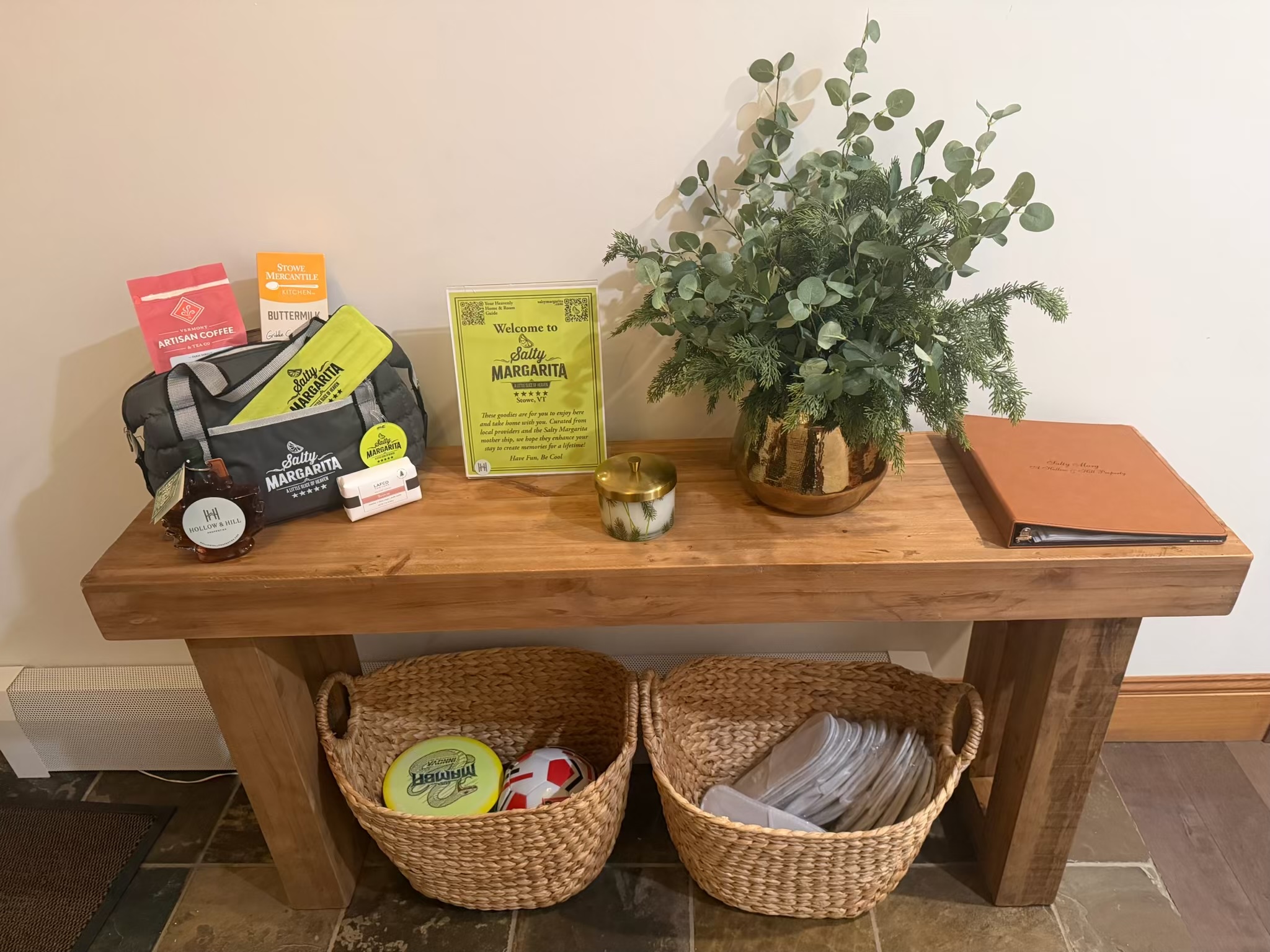 Salty Margarita Welcome Package in Stowe, Vermont